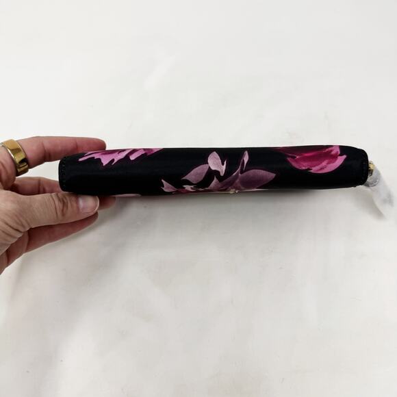 [Kate Spade] Neda Wilson Road Rose Symphony Zip Around Nylon Wallet NWT Floral - Picture 7 of 8